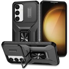 Custodia per telefono con supporto scorrevole Camshield per Samsung Galaxy S24 5G (nera)