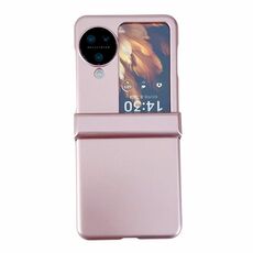 Per OPPO Find N3 Flip Custodia antiurto per PC con vernice perlescente a tre stadi (oro rosa)