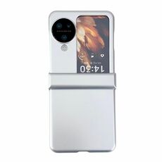 Per OPPO Find N3 Flip Custodia antiurto per PC con vernice perlescente a tre stadi (grigio)