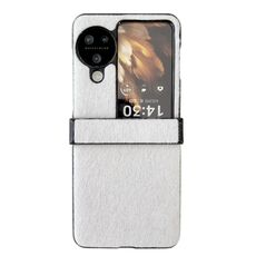 Per OPPO Find N2 Flip Hinge Custodia in peluche per PC (bianca)