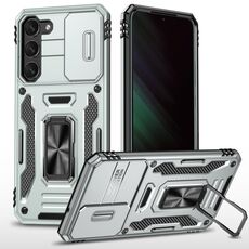 Per Samsung Galaxy S23 5G Armor PC + Custodia per telefono con protezione per fotocamera in TPU (grigio)