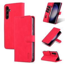 Per Samsung Galaxy S24+ 5G AZNS Custodia per cellulare in pelle con texture di vitello (rossa)