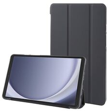Per Samsung Galaxy Tab A9 Custodia ripiegabile a tre pieghe Custodia per tablet in pelle TPU con vibrazione orizzontale (nera)