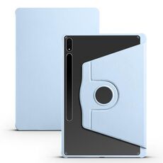 Per Samsung Galaxy Tab S8+ X800 Custodia in pelle per tablet con supporto per rotazione a 360 gradi in acrilico (blu ghiaccio)
