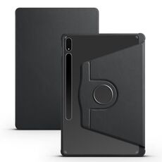 Per Samsung Galaxy Tab S8+ X800 Custodia in pelle per tablet con supporto per rotazione a 360 gradi in acrilico (nero)