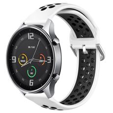 Per Xiaomi Watch Color 22mm Chiusura Cinturino per orologio sportivo a due colori (nero bianco)