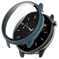 Per Amazfit GTR Mini PC + custodia protettiva per orologio integrato con pellicola temperata (verde pino)
