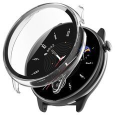 Per Amazfit GTR Mini PC + custodia protettiva per orologio integrato con pellicola temperata (trasparente)