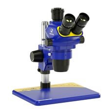 Microscopio stereo trinoculare video HD con rotazione Super X meccanica 360