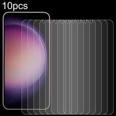 Per Samsung Galaxy S24 5G 10 pezzi 0,18 mm 9H 2,5D pellicola in vetro temperato, supporto sblocco con impronta digitale