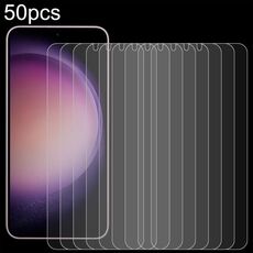 Per Samsung Galaxy S24+ 5G 50 pezzi 0,18 mm 9H 2,5D pellicola in vetro temperato, supporto sblocco con impronta digitale