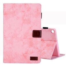 Custodia per tablet in pelle con trama in tessuto per Samsung Galaxy Tab A9 (rosa)