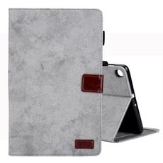 Custodia per tablet in pelle con texture in tessuto per Samsung Galaxy Tab A9 (grigio)