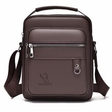 WEIXIER D285 Borsa a tracolla singola casual da uomo (marrone)