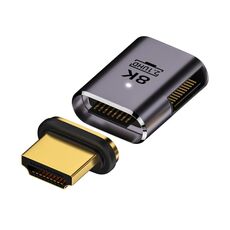 Adattatore magnetico da HDTV a HDTV 8K 60Hz, maschio dritto femmina lato destro piegato