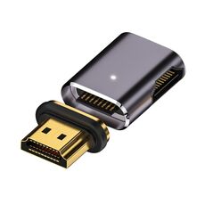 Adattatore magnetico da HDTV a HDTV 8K 60Hz, maschio dritto femmina lato piegato a sinistra