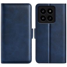 Per Xiaomi 14 Pro Custodia per telefono in pelle con chiusura orizzontale con fibbia magnetica bifacciale (blu scuro)