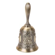 Campane da bar con rose che stringono la mano, ornamenti artigianali in metallo (bronzo)