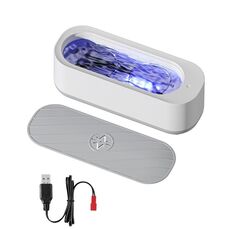 Macchina per la pulizia delle lenti degli occhiali per gioielli con pulitore ad ultrasuoni multifunzionale, specifiche: ricaricabile con luce viola