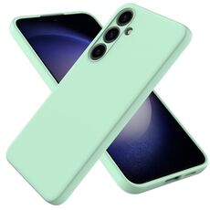 Per Samsung Galaxy S24+ 5G Custodia per telefono in silicone liquido a colori (verde)