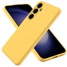 Per Samsung Galaxy S24+ 5G Custodia per telefono in silicone liquido a colori (giallo)