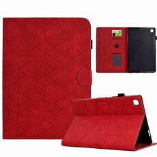 Custodia per tablet in pelle TPU con rombo per Samsung Galaxy Tab A7 Lite T220 (rosso)