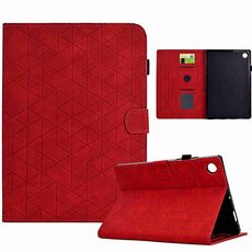 Custodia per tablet in pelle TPU Smart Rhombus per Samsung Galaxy Tab A9 (rossa)