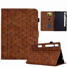 Custodia tablet in pelle TPU Smart per Samsung Galaxy Tab S9 Rhombus (marrone)