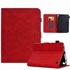 Custodia per tablet in pelle Smart TPU Rhombus per Amazon Fire 7 2022 (rosso)