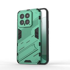 Per Xiaomi 14 5G Punk Armor 2 in 1 PC + custodia per telefono TPU con supporto (verde)