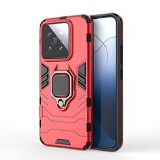 Per Xiaomi 14 Custodia antiurto per PC + supporto in TPU (rossa)