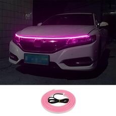 Luce d'atmosfera decorativa a LED super luminosa da 2 m per auto diurna (luce rosa)