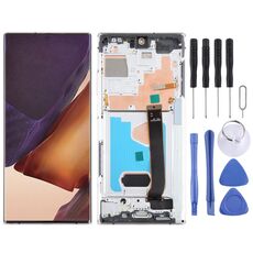 Per Samsung Galaxy Note20 Ultra 4G Originale Super AMOLED LCD Screen Digitizer assemblaggio completo con cornice (Argento)