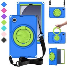 Per Samsung Galaxy Tab A9 8.7 X110/X115 Custodia tablet antiurto per PC ibrida EVA con telaio (blu)