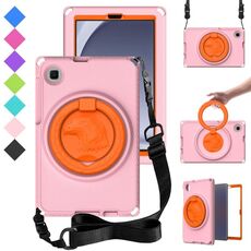Per Samsung Galaxy Tab A9 8.7 X110/X115 Custodia tablet antiurto per PC ibrida EVA con telaio (rosa)