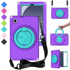 Per Samsung Galaxy Tab A9 8.7 X110/X115 Custodia tablet antiurto per PC ibrida EVA con telaio (viola)