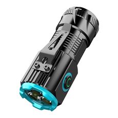 Mini torcia elettrica portatile multifunzionale con doppia sorgente luminosa per esterni (senza batteria)