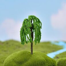 Micro ornamenti paesaggistici alberi di Natale simulati accessori succulenti materiali, stile: grande salice