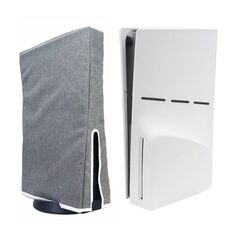 Custodia protettiva antipolvere per PS5 Slim Disc e host digitale, stile: grigio verticale