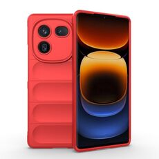 Per vivo iQOO 12 Pro 5G Magic Shield TPU + custodia per telefono in flanella (rossa)