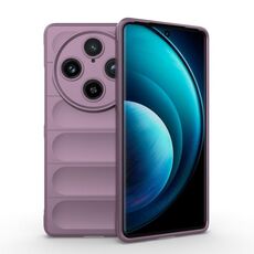 Per vivo X100 Pro 5G Magic Shield TPU + custodia per telefono in flanella (viola)