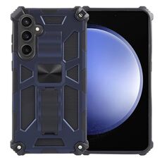 Per Samsung Galaxy S23 FE 5G Armor antiurto TPU + custodia magnetica per PC con supporto (blu)