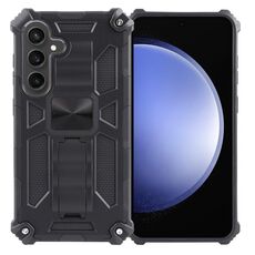 Per Samsung Galaxy S24 5G Armor antiurto TPU + custodia magnetica per PC con supporto (nero)