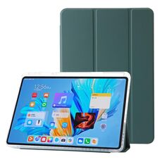 Per Huawei MatePad 11.5 / Air 11.5 Custodia tablet in pelle tripla acrilica trasparente (verde scuro)