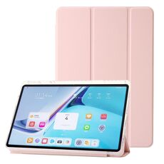 Custodia per tablet in pelle tripla acrilica trasparente per Huawei Matepad 11 2021/2023 (rosa)