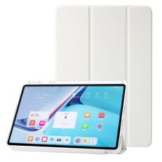 Custodia per tablet in pelle tripla acrilica trasparente per Huawei Matepad 11 2021/2023 (bianco)