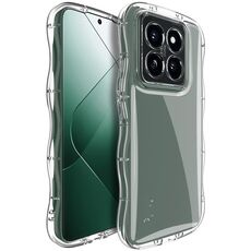 Per Xiaomi 14 Pro 5G IMAK Wave Bubble Custodia morbida antiurto per telefono (trasparente)