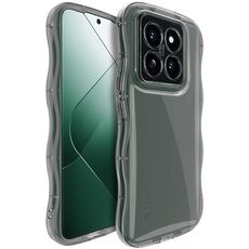 Per Xiaomi 14 Pro 5G IMAK Wave Bubble Custodia morbida antiurto per telefono (nero trasparente)
