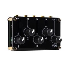 Console mixer passiva portatile a 4 vie con linea stereo (TX400)