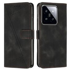 Per Xiaomi 14 pro Custodia per telefono in pelle Dream Triangle con cordino (nero)
